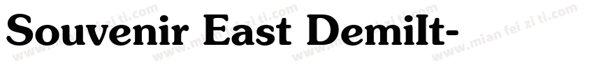 Souvenir East DemiIt字体转换